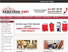 Tablet Screenshot of ademakbayrakyapi.com